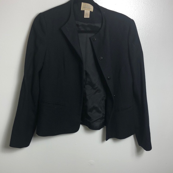Vintage 100% Wool Black Blazer SzM - Picture 1 of 2